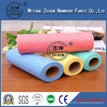 Cross Lapping Viscose Polyester Spunlace Nonwoven Fabric for Wet Wipes, Tissue, Face Masks